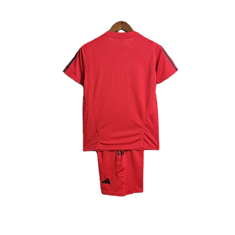 Kit Infantil Flamengo Treino 23/24 - Adidas - Vermelho