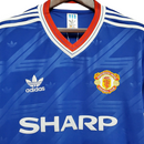 Camisa Manchester United Retrô 1986/1988 Azul - Adidas