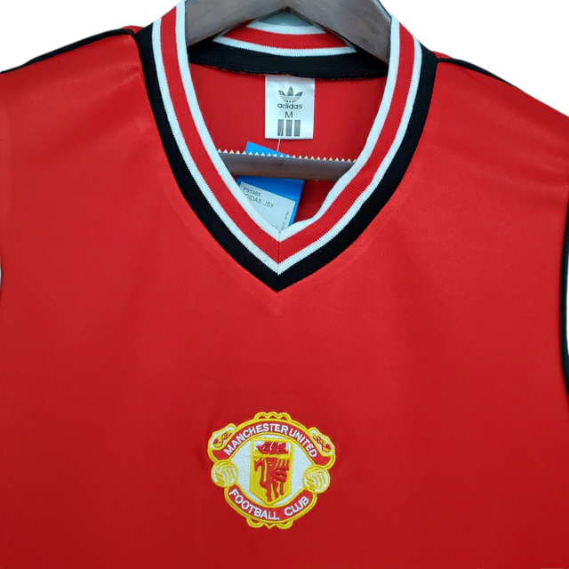 Camisa Manchester United Retrô 1985/1986 Vermelha - Adidas