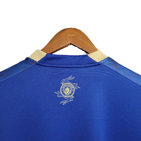 Camisa Manchester City 23/24 Torcedor Puma Masculina - Azul