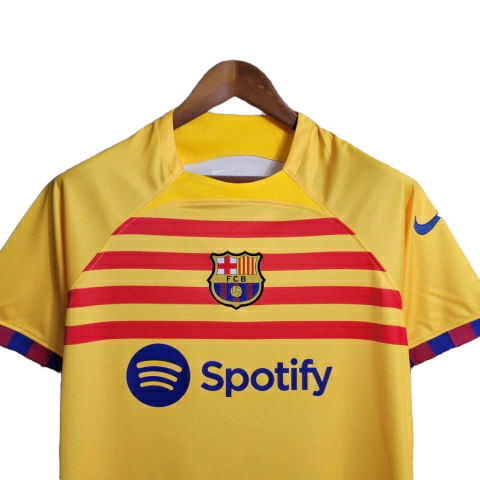 Camisa Barcelona IV 23/24 Torcedor Nike Masculina - Amarela