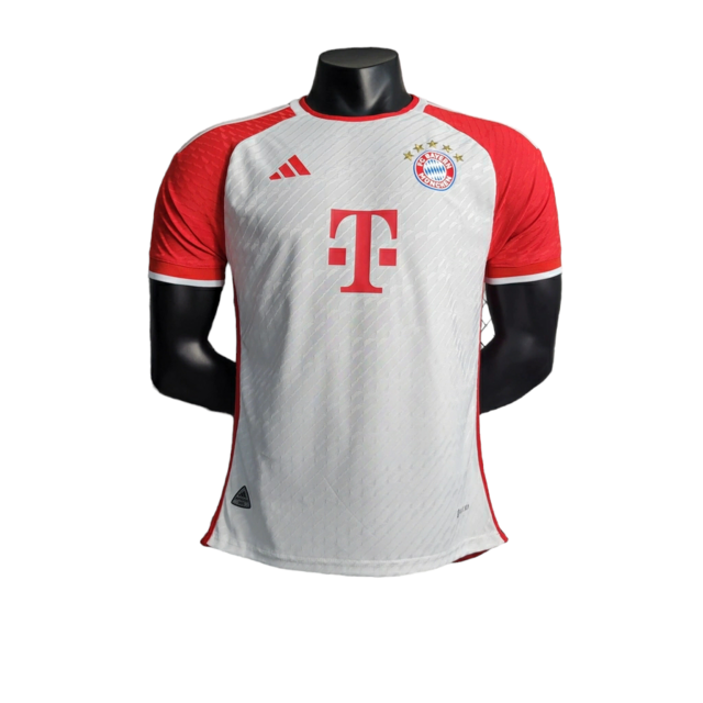 Camisa Bayern de Munique 23/24 - Jogador Adidas Masculina - Branca e vermelha