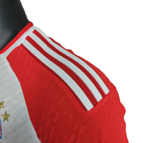 Camisa Bayern de Munique 23/24 - Jogador Adidas Masculina - Branca e vermelha