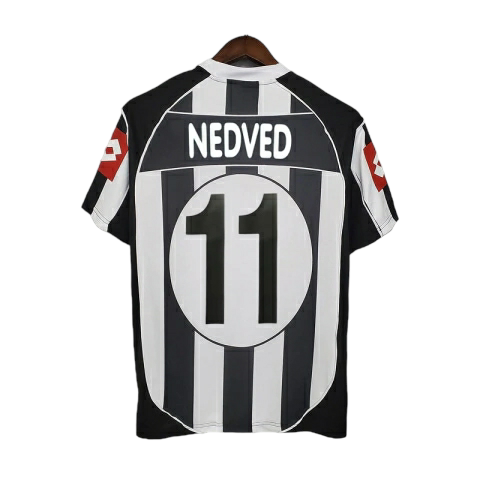 Camisa Retrô Juventus 2002/2003 - Lotto Masculina - Preta e branca