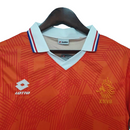 Camisa Retrô Seleção da Holanda I 1991 - Masculina Lotto - Laranja