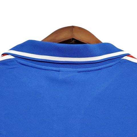 Camisa Retrô Seleção da França 2000 - Adidas Masculina - Azul