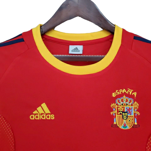 Camisa Retrô Seleção da Espanha 2002 - Adidas Masculina - Vermelha