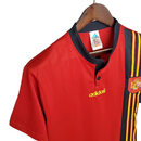 Camisa Retrô Seleção da Espanha I 1996 - Adidas Masculina - Vermelha com detalhes em azul