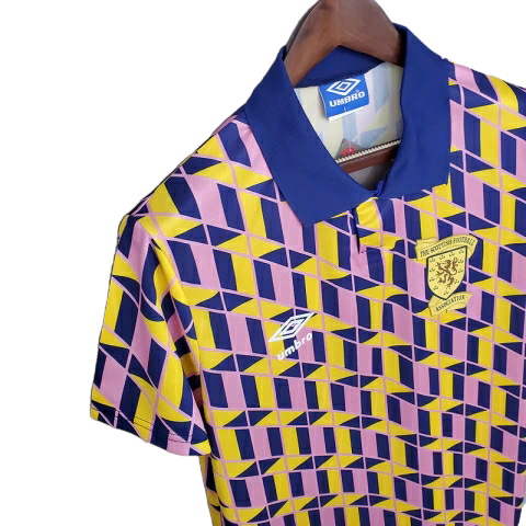 Camisa Escócia Retrô 1988/1989 Amarela - Umbro