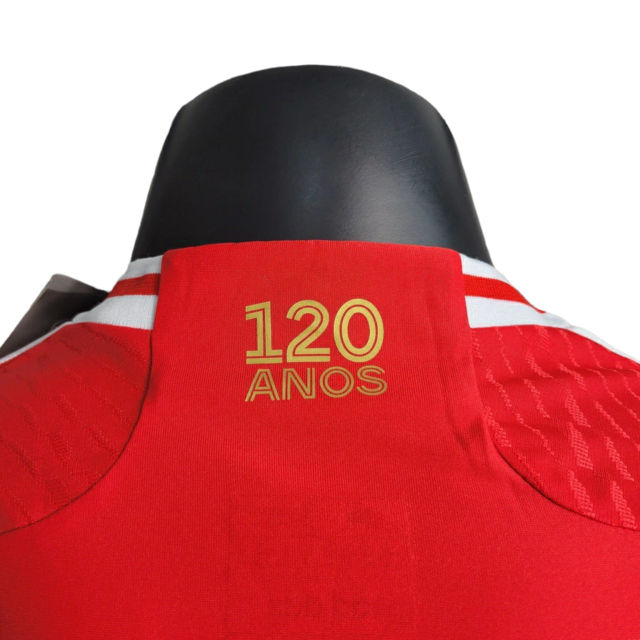 Camisa Benfica I 23/24 - Jogador Adidas Masculina - Vermelha com detalhes em branco