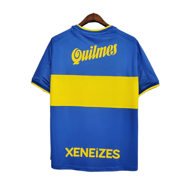 Camisa Retrô Boca Juniors I 1999/2000 - Nike Masculina - Azul com detalhes em amarelo