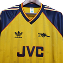 Camisa Retrô Arsenal 1989/1991 - Adidas Masculina - Amarela com detalhes em azul