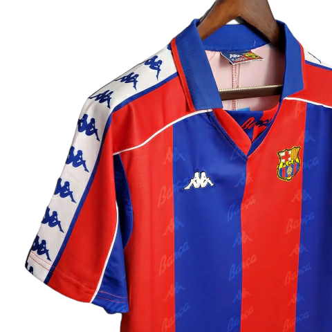 Camisa Barcelona Retrô 1992/1995 Azul e Vermelha - Kappa