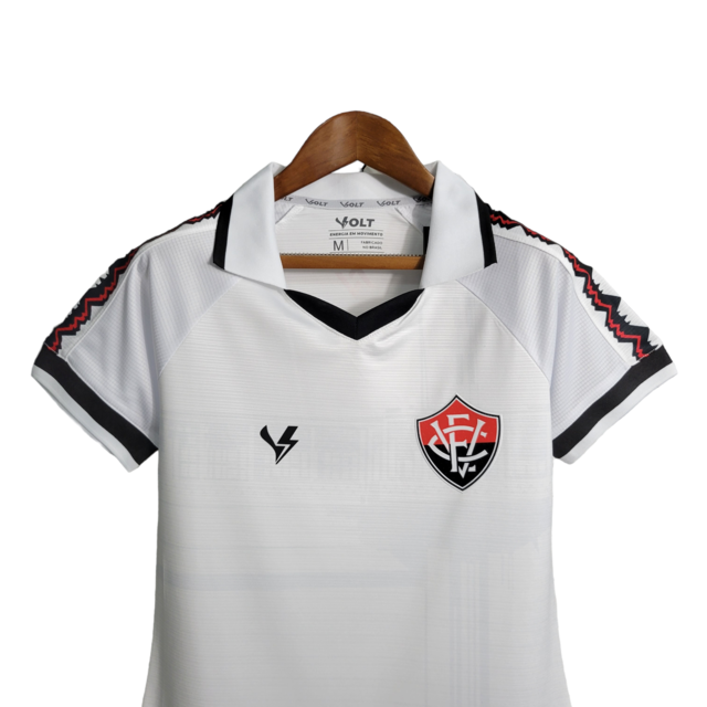 Camisa Vitória II 23/24 -  Volt Feminina - Branca com detalhes em preto