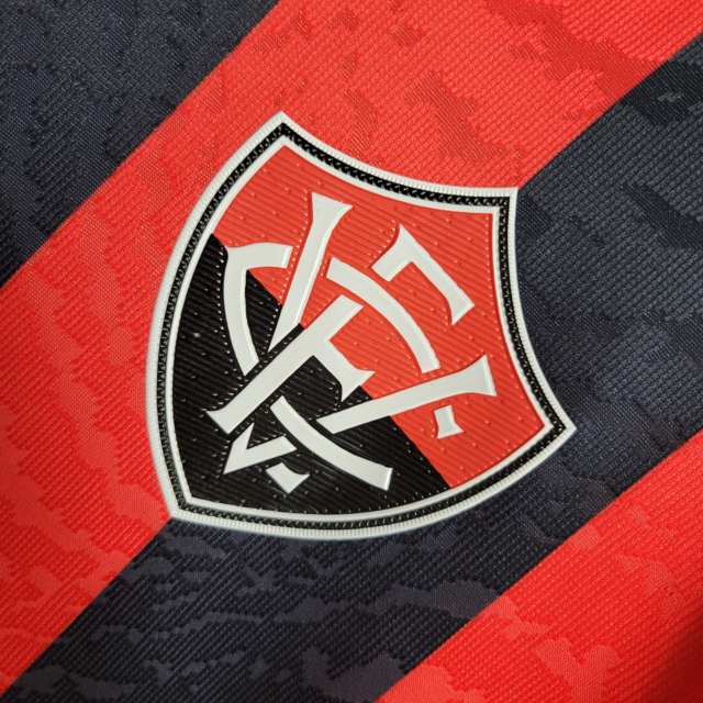 Camisa Vitória I 23/24 -  Volt Feminina - Vermelha e preta