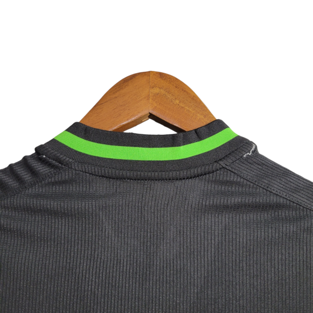 Camisa América Mineiro Goleiro I 22/23 Torcedor Masculina - Preta com detalhes em verde