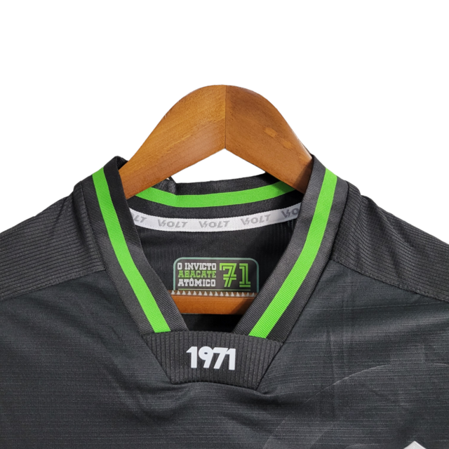 Camisa América Mineiro Goleiro I 22/23 Torcedor Masculina - Preta com detalhes em verde
