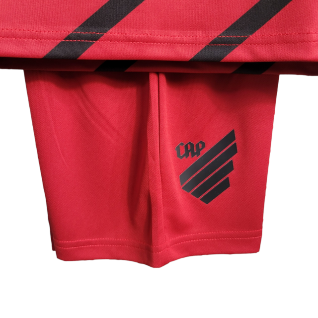 Kit Infantil Athletico Paranaense II 23/24 - Umbro - Preta e vermelha