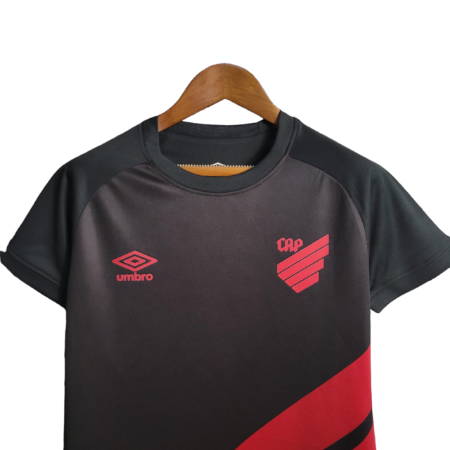 Kit Infantil Athletico Paranaense II 23/24 - Umbro - Preta e vermelha