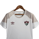 Camisa Fluminense Treino II 23/24 -  Umbro Feminina - Branca com detalhes cinza