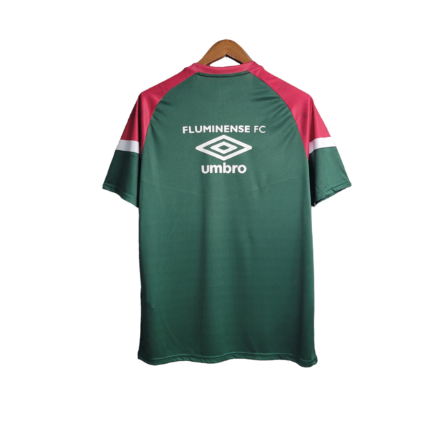 Camisa Fluminense Treino I 23/24 Umbro Masculina - Vermelha com Verde