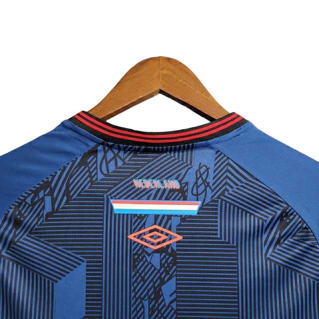 Camisa Sport Recife III 22/23 Umbro Torcedor Masculina - Azul com detalhes laranja