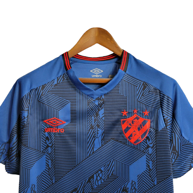 Camisa Sport Recife III 22/23 Umbro Torcedor Masculina - Azul com detalhes laranja