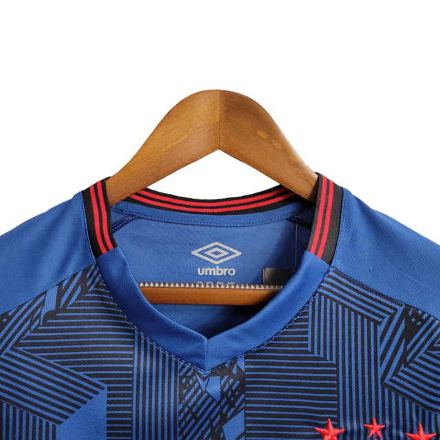 Camisa Sport Recife III 22/23 Umbro Torcedor Masculina - Azul com detalhes laranja