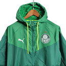 Jaqueta Corta-Vento Palmeiras 23/24 - Masculina Puma - Verde com detalhes em branco e amarelo