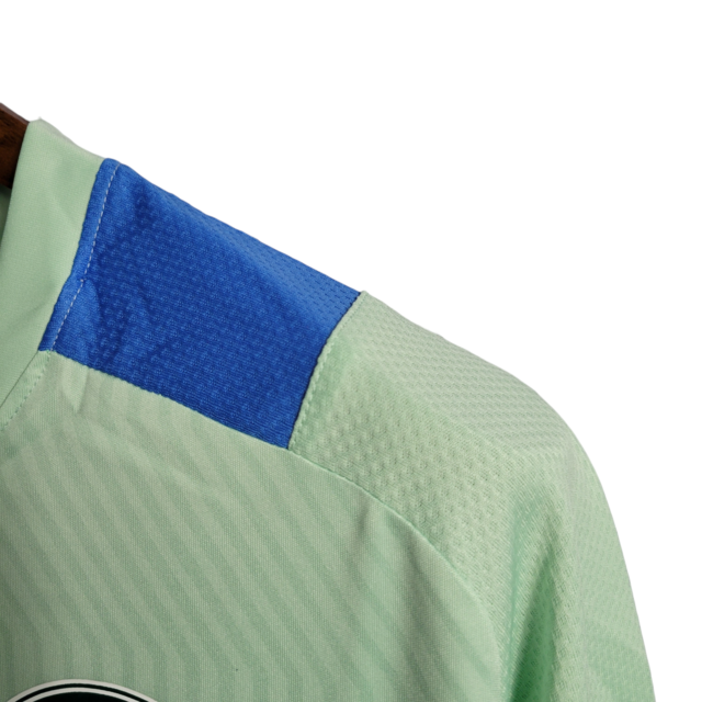 Camisa Palmeiras Treino 22/23 Torcedor Masculino - Verde com detalhes em azul