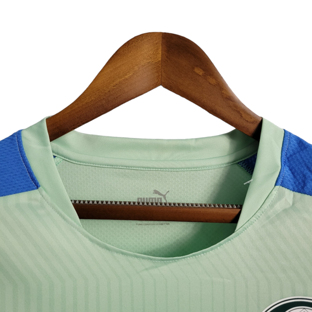Camisa Palmeiras Treino 22/23 Torcedor Masculino - Verde com detalhes em azul