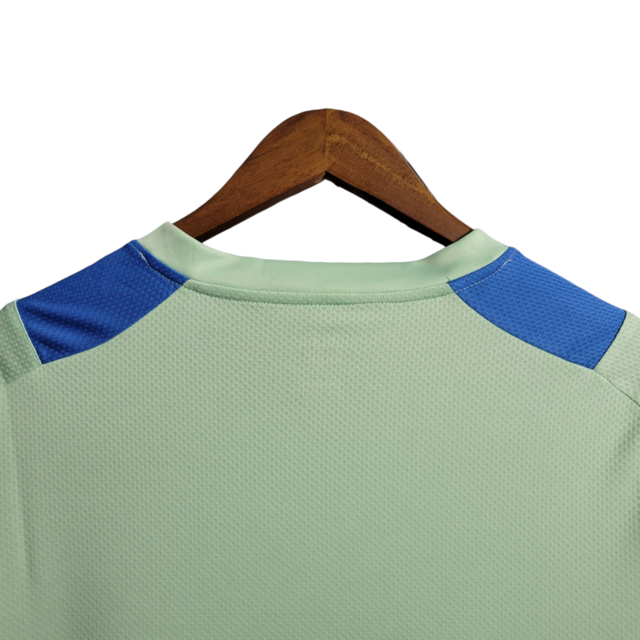 Camisa Palmeiras Treino 22/23 Torcedor Masculino - Verde com detalhes em azul