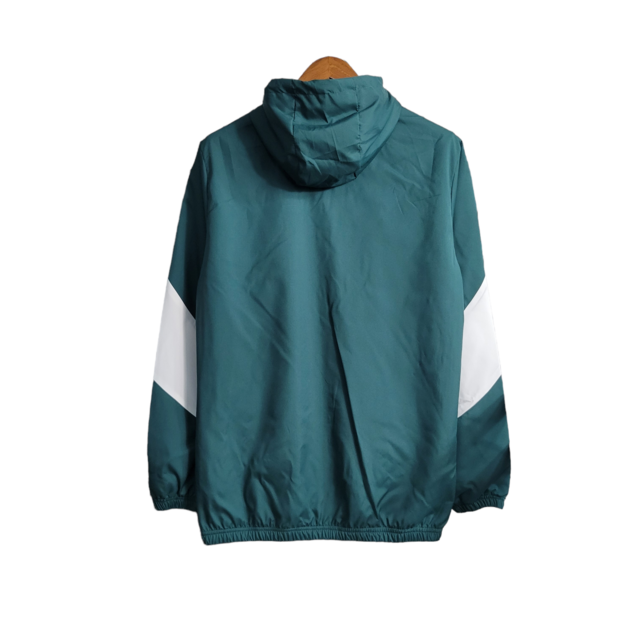 Jaqueta Corta-Vento Palmeiras 23/24 - Masculina Puma - Verde com detalhes em branco