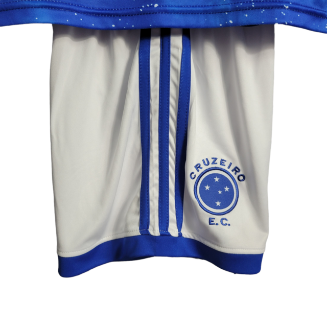 Kit Infantil Cruzeiro 22/23 - Adidas - Azul com estrelas detalhadas em branca