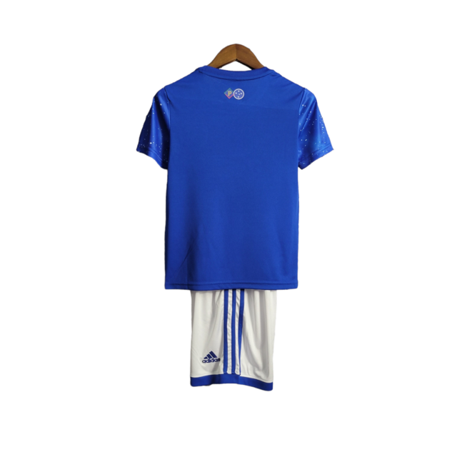 Kit Infantil Cruzeiro 22/23 - Adidas - Azul com estrelas detalhadas em branca
