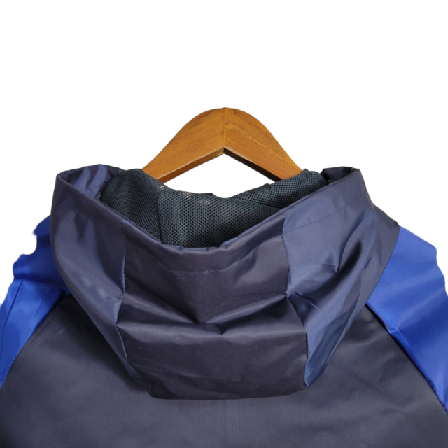 Jaqueta Corta-Vento Cruzeiro 23/24 Masculino Adidas - Azul escuro com detalhes em branco