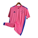 Camisa Cruzeiro Edição Especial 22/23 Torcedor Masculino - Rosa com detalhes em azul