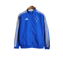 Jaqueta Corta-Vento Cruzeiro Dupla face 23/24 Masculina Adidas - Dupla face azul e branco