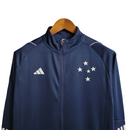Jaqueta Corta-Vento Cruzeiro 23/24 Masculino Adidas - Azul com detalhes em branco
