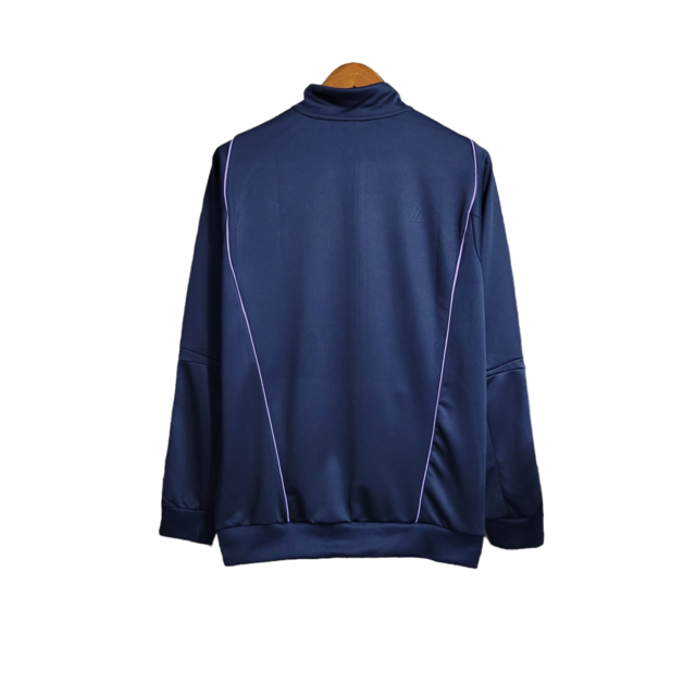 Jaqueta Corta-Vento Cruzeiro 23/24 Masculino Adidas - Azul com detalhes em branco