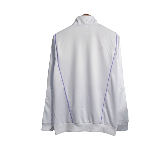 Jaqueta Corta-Vento Cruzeiro Treino 23/24 Masculina Adidas - Branca com detalhes em preto