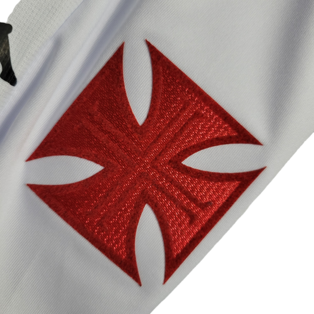 Kit Infantil Vasco da Gama I 22/23 Kappa Torcedor Masculino - Branca com detalhes em preto e vermelho