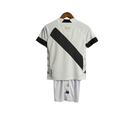 Kit Infantil Vasco da Gama I 22/23 Kappa Torcedor Masculino - Branca com detalhes em preto e vermelho