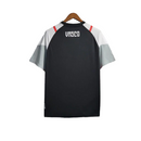 Camiseta Vasco Treino 23/24 - Kappa Torcedor Masculino - Preta com detalhes em cinza e vermelho
