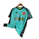 Camiseta Vasco da Gama Pré-Jogo 2022 Kappa Masculina - Verde com detalhes em Preto