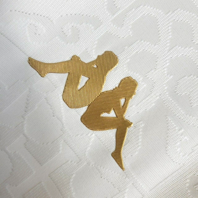 Camisa Vasco da Gama III Kappa Torcedor Masculina - Branca com detalhes em dourado e preto