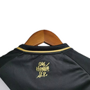 Camisa Vasco da Gama I 23/24 -  Kappa Feminina - Preta com a faixa em branco