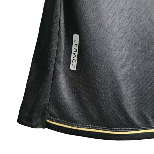 Camisa Vasco da Gama I 23/24 -  Kappa Feminina - Preta com a faixa em branco