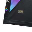 Camisa Vasco da Gama II Edição especial LGBTQIAPN+ 23/24 -  Kappa Feminina - Preta com detalhes na faixa nas cores de um Arco-íris