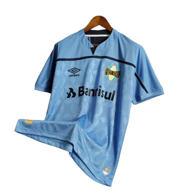 Camisa Retrô Grêmio Edição Especial 20/21 - Masculina Umbro - Azul com detalhes em dourado e branco